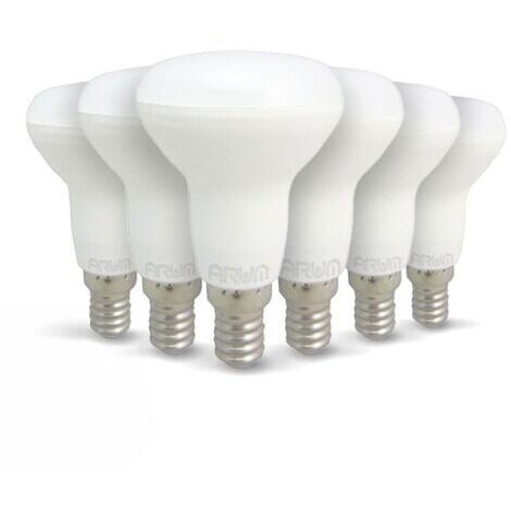 ZOLGINAH Lot de 6 ampoules LED E14 R50 6W Eq 50W  Température de Couleur: Blanc chaud 2700K