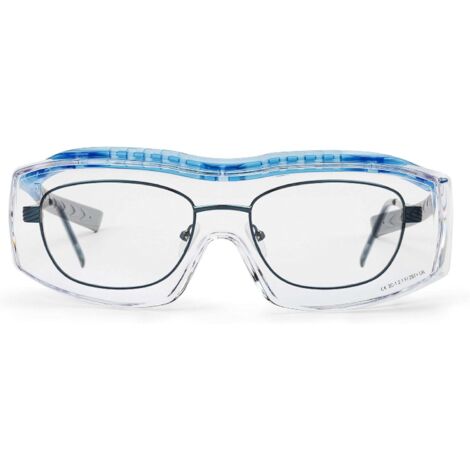 ZOLGINAH Lunette de protection travail pour porteurs de lunettes  Sur-lunettes de sécurité avec protection latérale intégrée  Lunettes avec verres clairs, antibuée, anti-rayures et anti-UV