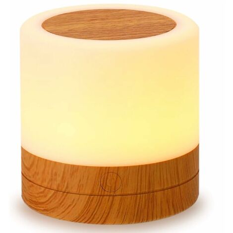 ZOLGINAH Mini Veilleuse LED, Lampe de Chevet Colorée, Lampe Nuit Tactile,Lampe de Table Rechargeable avec Lumière pour Chambre à Coucher, Salle de Bébé et Salon (Blanche Chaude) [Classe énergétique A+
