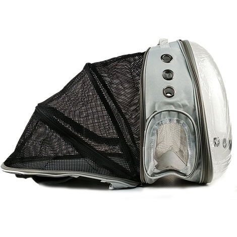 ZOLGINAH Mochila para perros y gatos Bolsa de transporte para mascotas para perros y gatos pequeños Bolsa de burbujas para gatos y perros con ventana frontal transparente y parte trasera expandible, i