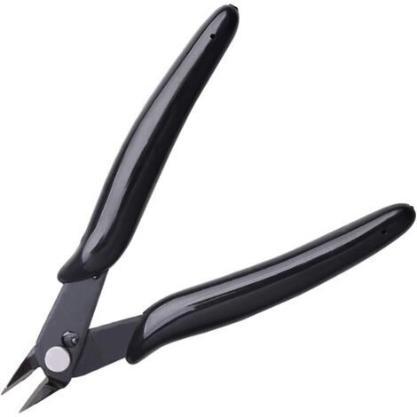ZOLGINAH Pinces Coupantes de Côté, 5 pcs Pinces Coupantes Cisaille Précision Diagonale pour Câble Électrique, Bijoux (Noir)
