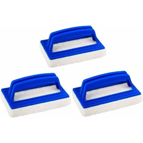 Azul 2 uds esponja de limpieza cepillo hogar mango de plástico baño bañera  cepillo multiusos cocina azulejo inodoro limpieza rápida