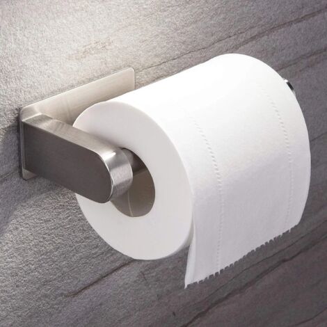 ZOLGINAH Porte Papier Toilette Auto-adhésif de sans Forage Support de Papier Mural Titulaire de Papier,Porte Rouleau Papier WC en Acier Inox Derouleur Papier WC