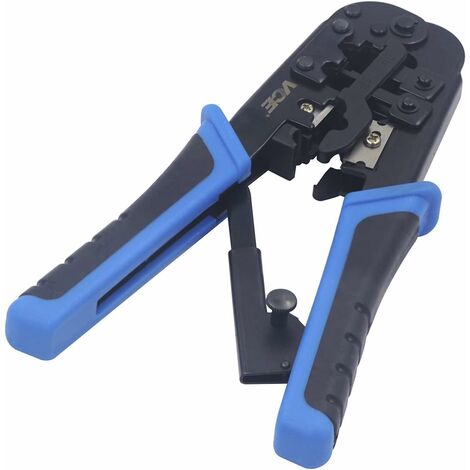 ZOLGINAH Red profesional RJ45 Herramienta de crimpado RJ45 R11 Cat7 Cat6 Herramienta de crimpado