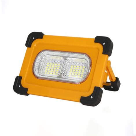ZOLGINAH Reflector LED Recargable para Exteriores, Foco LED Impermeable de 4 Modos, lámpara de Camping Ajustable de 180° para averías, Emergencias, iluminación de Sitios de Construcción