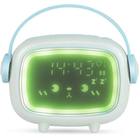 ZOLGINAH Réveil Enfant, Réveil Numérique Rechargeable avec Écran LED, 2 Alarmes, Veilleuse, Fonction Snooze Lampe de Réveil Horloge de Chevet Réveil Matin pour chambre d'enfants