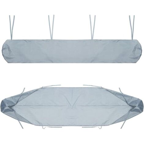 ZOLGINAH Sac de Protection pour Store Banne, 4m Housse de Protection Anti-poussière pour auvent de terrasse Gris Housse de Rangement pour auvent de terrasse, Protection imperméable en Hiver