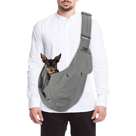 ZOLGINAH Sac de Transport pour Chien, Sac à Bandoulière Mains Libres pour Petit Animal de Compagnie avec Sangle Réglable, Adapté au Transport de Petits Animaux de Compagnie en Voyage en Plein Air