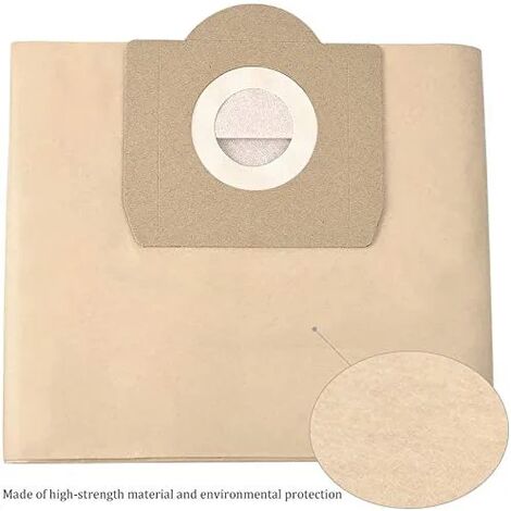 Sacs Aspirateur pour Karcher 6.959-130.0 WD3 WD3P MV3 Sacs Filtrants en Papier de Rechange pour Aspirateur Wet & Dry, Sac pour Karcher WD3 Premium Accessoires Pièces Détachées