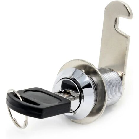 ZOLGINAH Serrure de sécurité de boîte aux lettres en acier inoxydable 16 mm avec clefs assorties , 25mm Drawer lock