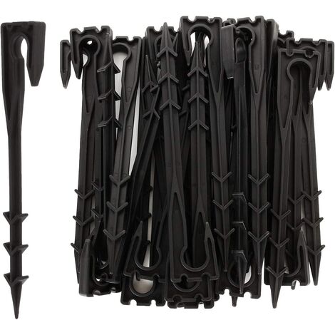 ZOLGINAH Soporte de estacas para manguera de riego para manguera de 4/7 mm, herramienta de jardinería de estaca de tubo de riego por goteo de plástico de 16 mm, paquete de 30