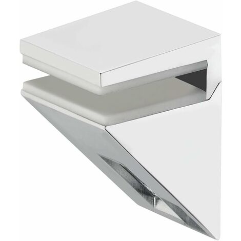 ZOLGINAH Soporte de pared de diseño de acero inoxidable para estante de vidrio – Solar  Soporte para tablet de 5 a 10 mm de grosor  Soporte de pared con capacidad de carga 20 kg.