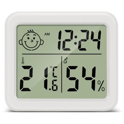 ZOLGINAH Termometre Maison LCD Thermomètre Hygromètre Interieur Numérique Température Humidité pour Salon entrepôt Chambre de bébé Vestiaire