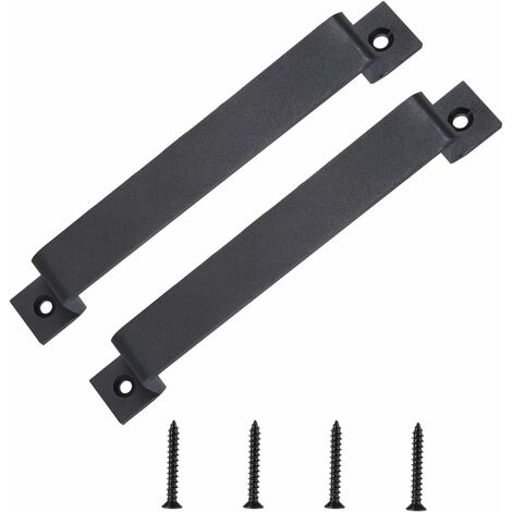 ZOLGINAH Tirador para Puerta de Granero, 2 Piezas Tirador de Puerta Corredera para Armario, Muebles de TV, Armarios, Puerta Corredera de Granero Simple y Doble