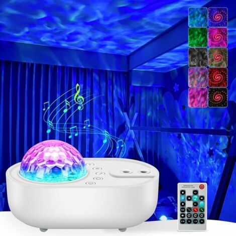 ZOLGINAH Veilleuse Projecteur Étoile, Galaxie Projecteur Lumière, Haut-parleur Bluetooth intégré, Minuterie avec Télécommande, Projecteur Ciel Étoilé pour Enfants Adultes Cadeau Fête Chambre Décoratio