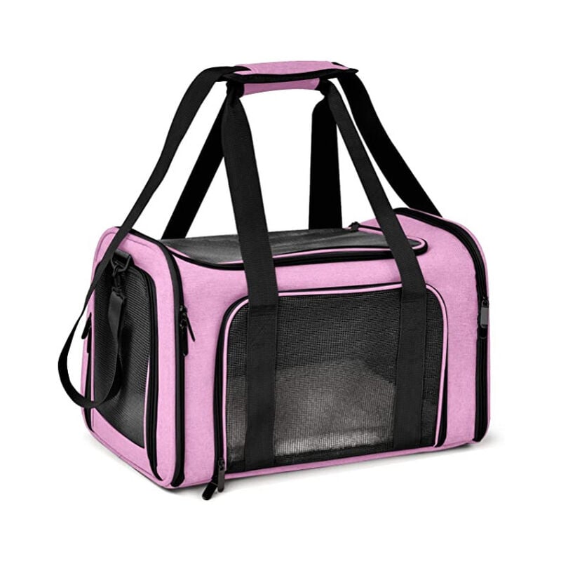 Image of ZOLGINAH Basics AMZSC-002 Trasportino per animali con lati morbidi, rosa, medio