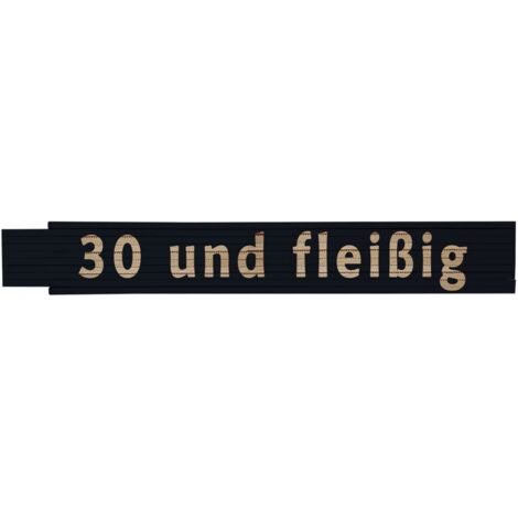 Zollstock 30 und fleißig 2 m schwarz Zollstock