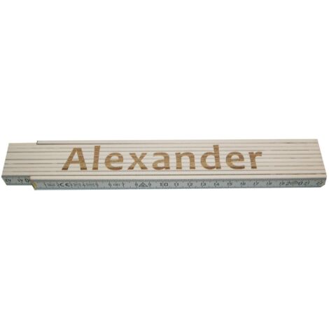 Zollstock Alexander 2 m weiß Zollstock