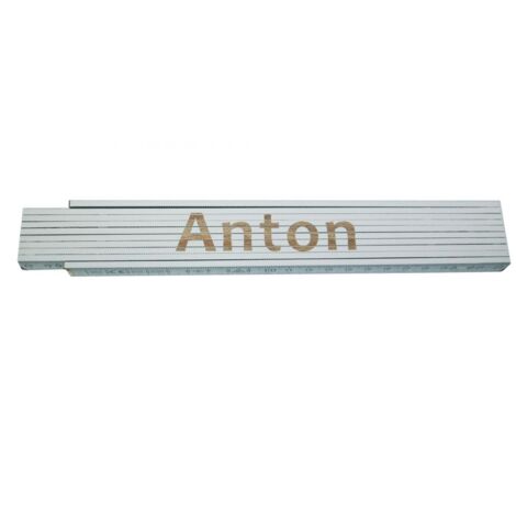 Zollstock Anton 2 m weiß Zollstock