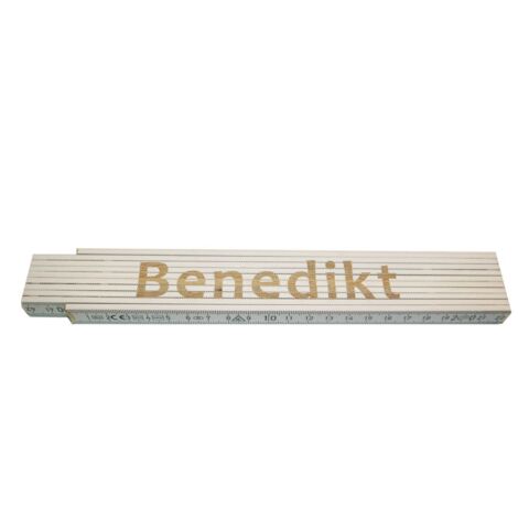 Zollstock Benedikt 2 m weiß Zollstock