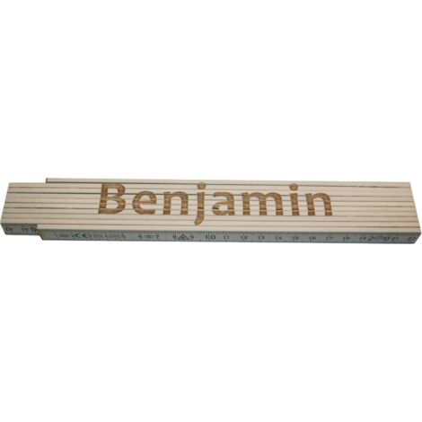 Zollstock Benjamin 2 m weiß Zollstock