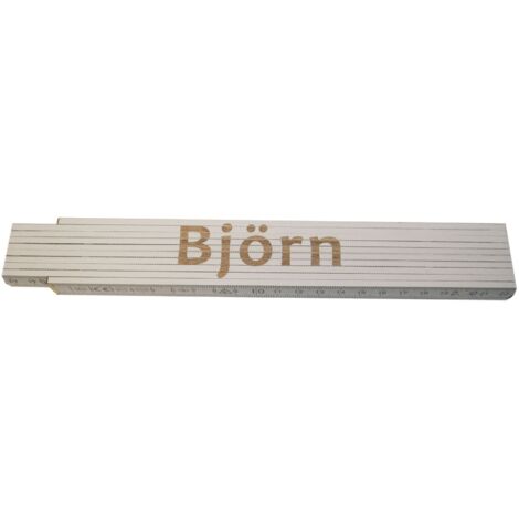 Zollstock Björn 2 m weiß Zollstock