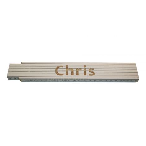Zollstock Chris 2 m weiß Zollstock