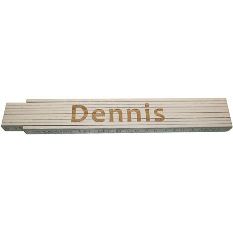 Zollstock Dennis 2 m weiß Zollstock