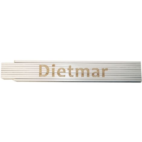 Zollstock Dietmar 2 m weiß Zollstock