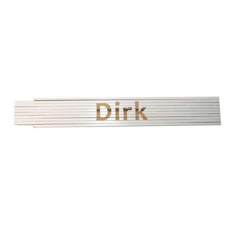 Zollstock Dirk 2 m weiß Zollstock
