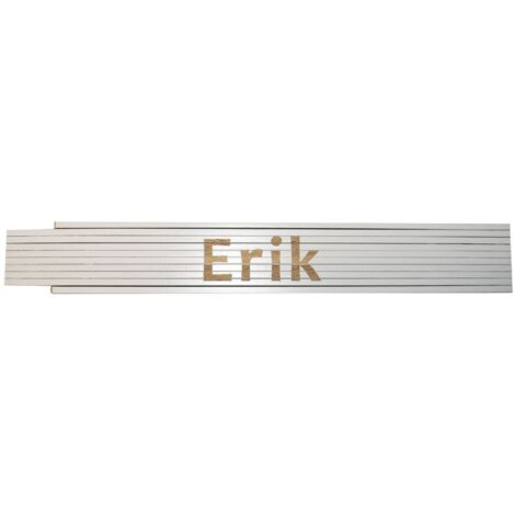 Zollstock Erik 2 m weiß Zollstock