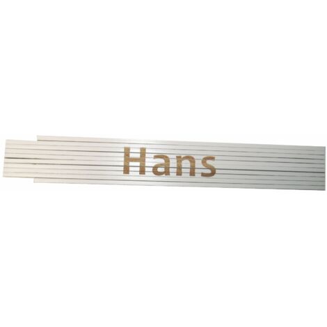 Zollstock Hans 2 m weiß Zollstock