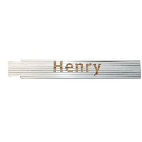 Zollstock Henry 2 m weiß Zollstock