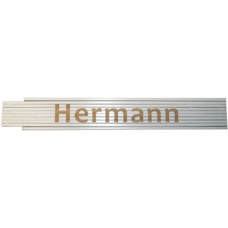 Zollstock Hermann 2 m weiß Zollstock