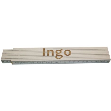 Zollstock Ingo 2 m weiß Zollstock