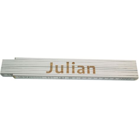 Zollstock Julian 2 m weiß Zollstock