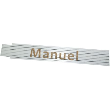 Zollstock Manuel 2 m weiß Zollstock