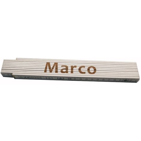 Zollstock Marco 2 m weiß Zollstock