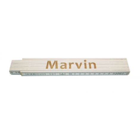 Zollstock Marvin 2 m weiß Zollstock