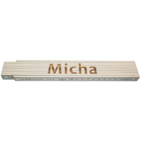 Zollstock Micha 2 m weiß Zollstock