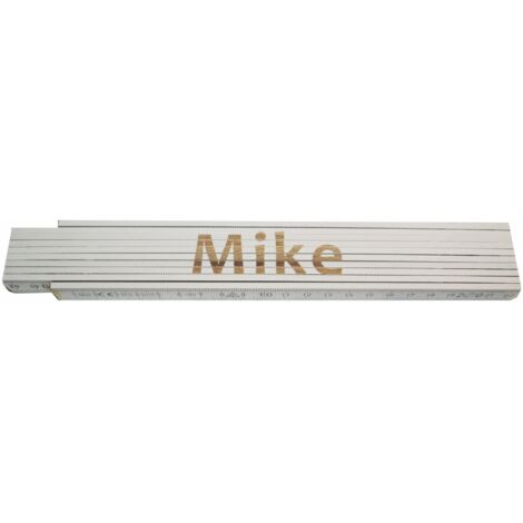 Zollstock Mike 2 m weiß Zollstock