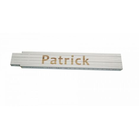 Zollstock Patrick 2 m weiß Zollstock