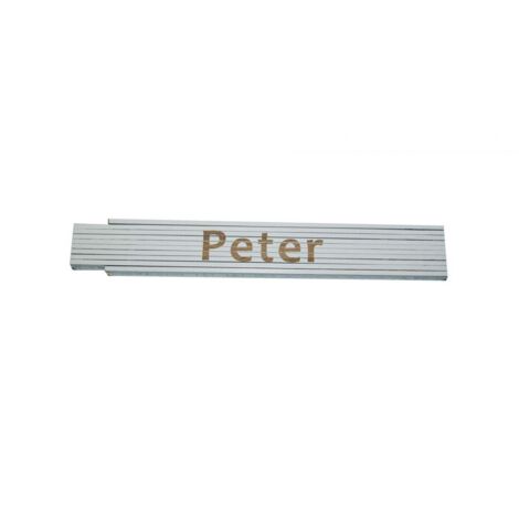 Zollstock Peter 2 m weiß Zollstock
