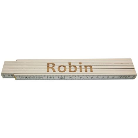Zollstock Robin 2 m weiß Zollstock