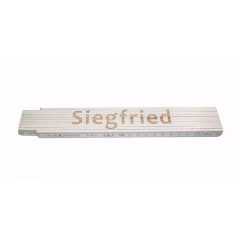 Zollstock Siegfried 2 m weiß Zollstock