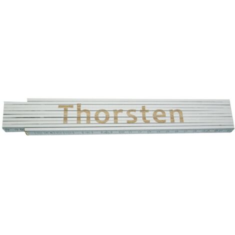 Zollstock Thorsten 2 m weiß Zollstock
