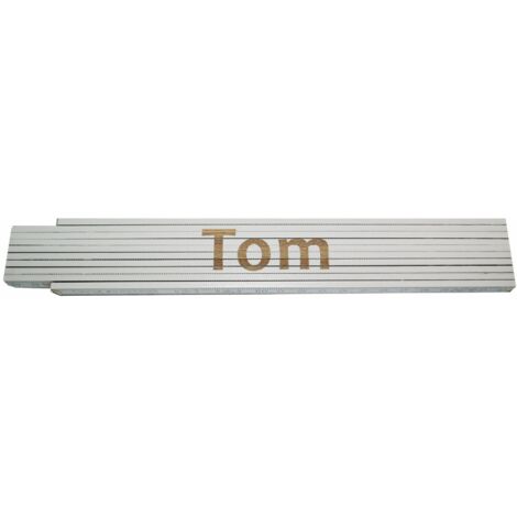 Zollstock Tom 2 m weiß Zollstock