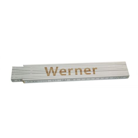 Zollstock Werner 2 m weiß Zollstock