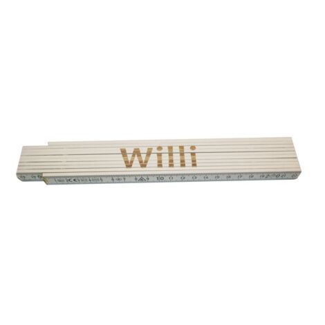 Zollstock Willi 2 m weiß Zollstock
