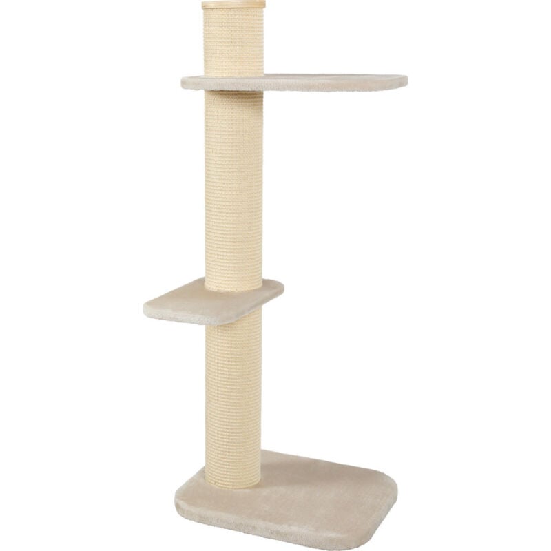 Arbre à chat CITY CAT numero 3, hauteur 148 cm, poteau ø 17 cm, beige. - zolux